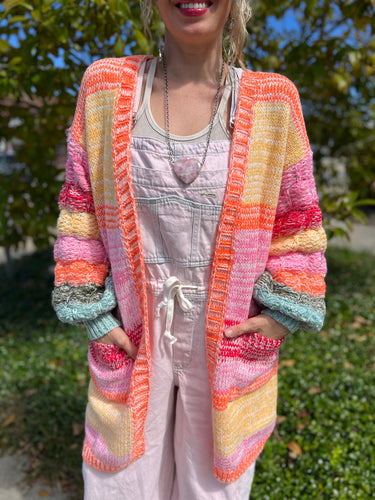 CANDY RAINBOW Knit Cardigan