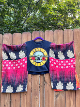 KANTHA TEE KAFTAN // open size handmade // GUNS N ROSES