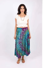 Tie dye magic maxi skirt // stretch smocked fit