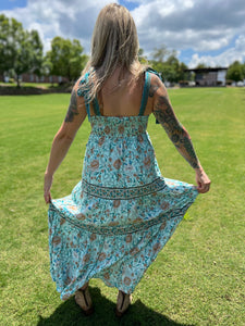 FORGET ME NOT ribbon tie // maxi dress