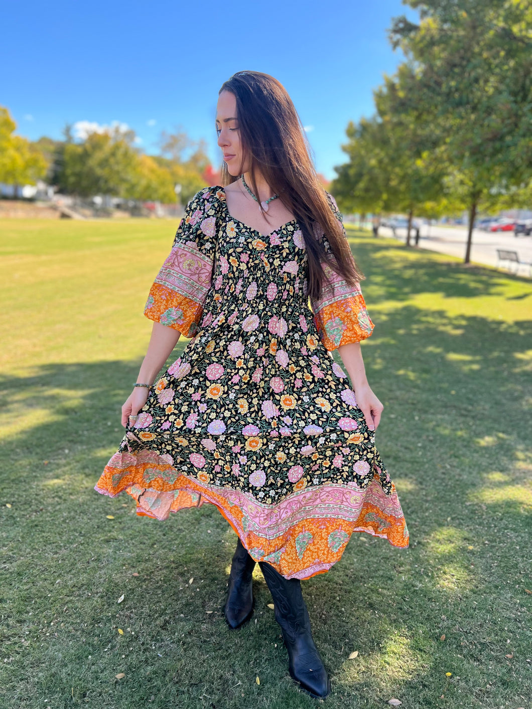 Autumn Queen // maxi dress