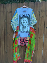 KANTHA WING UPCYCLED DRESS// free size handmade// Dolly grey
