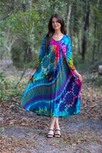 Tie dye long sleeve maxi dress