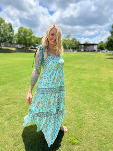 FORGET ME NOT ribbon tie // maxi dress