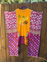 KANTHA WING UPCYCLED DRESS// free size handmade// BOB MARLEY