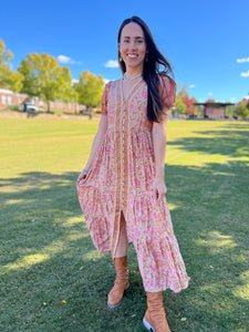 Fall Florals // maxi dress