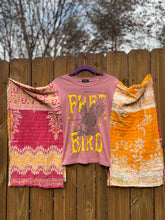 KANTHA TEE KAFTAN // open size handmade // FREE BIRD