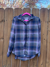 OOAK upcycled FLANNEL “Kindness ” shirt // medium