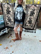 Burnt out velvet KIMONO TEE TUNIC // open size handmade // STEVIE LEGEND