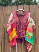 KANTHA TEE KAFTAN // open size handmade // lucky BOHO print