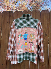 OOAK upcycled FLANNEL “blame it ” shirt // medium