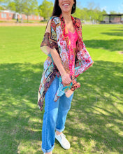 Pink hues Patchwork kimono