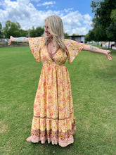 MARIGOLD flutter sleeve // maxi dress