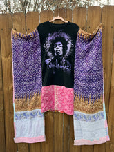 KANTHA WING UPCYCLED DRESS// open size handmade// Jimi Purple Haze