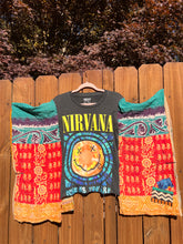 KANTHA TEE KAFTAN // open size handmade // NIRVANA come as you