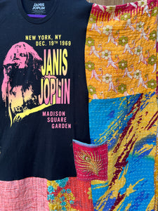 *Remake* KANTHA WING UPCYCLED DRESS// open size handmade// JANIS JOPLIN