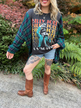 FLANNEL TEE KAFTAN // open size handmade //BILLY JOEL