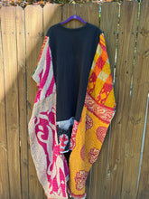 KANTHA WING UPCYCLED DRESS// free size handmade// Pink Floyd prism
