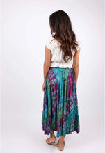 Tie dye magic maxi skirt // stretch smocked fit