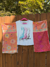 KANTHA TEE KAFTAN // open size handmade // BRITNEY SPEARS