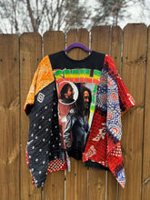 KANTHA TEE KAFTAN // open size handmade // BOB MARLEY Jamaica