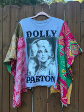 KANTHA TEE KAFTAN // open size handmade // Dolly grey