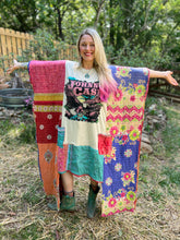 KANTHA WING UPCYCLED DRESS// free size handmade// JOHNNY CASH