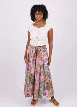Plant lady maxi  skirt // stretch smocked fit