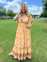 MARIGOLD flutter sleeve // maxi dress