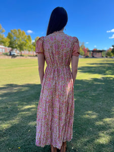 Fall Florals // maxi dress