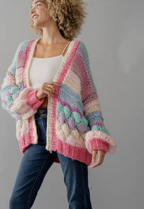 Love yourself cardigan // thick knit