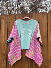 KANTHA TEE KAFTAN // open size handmade // DAYDREAMER