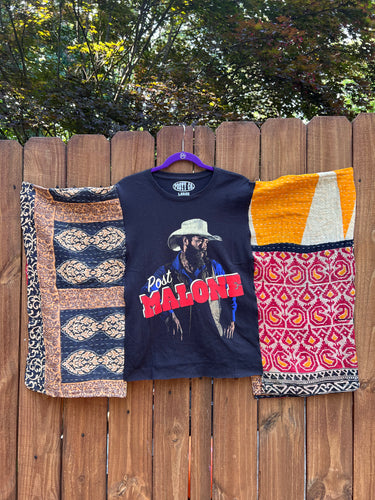 *remake* KANTHA TEE KAFTAN // open size handmade // POST MALONE