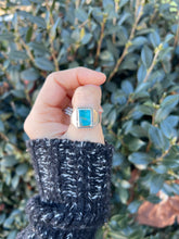 Vintage Size 11 sterling turquoise ring