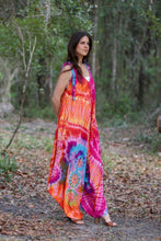 Wide-Leg Rainbow Tie-Dye Romper: 2 / One Size
