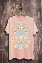 Everything Will Be Alright Graphic Top: L Blue Mineral Wash / S