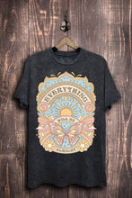 Everything Will Be Alright Graphic Top: L Blue Mineral Wash / S