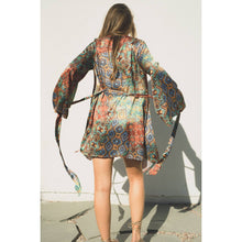 Kaleidoscope Kimono Mini Wrap Dress