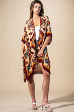 Southwest Sol Viscose Kimono: Ethnic Burgundy