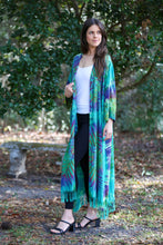Maxi Tie-Dye Cover-Up (Turquoise): 2 / One Size