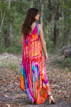 Wide-Leg Rainbow Tie-Dye Romper: 2 / One Size