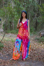 Wide-Leg Rainbow Tie-Dye Romper: 2 / One Size
