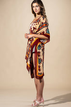 Southwest Sol Viscose Kimono: Ethnic Burgundy