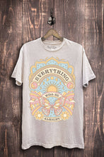 Everything Will Be Alright Graphic Top: L Blue Mineral Wash / S