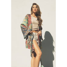 Kaleidoscope Kimono Mini Wrap Dress