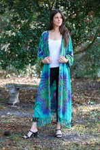 Maxi Tie-Dye Cover-Up (Turquoise): 2 / One Size