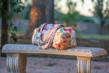 White Floral Upcycled Patchwork Duffel Bag: 1 / One Size