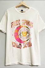 FREE SPIRIT graphic tee // gold foil